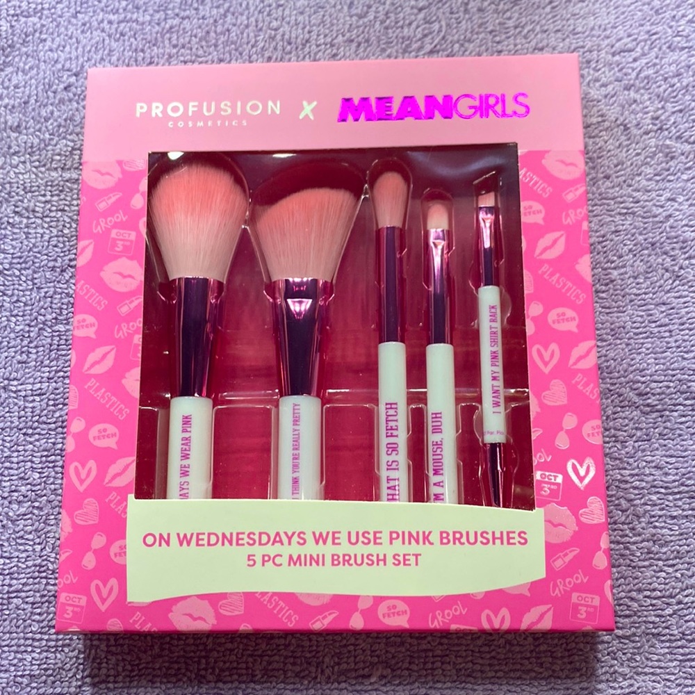 Profusion Cosmetics X Mean Girls Brush and Mirror set